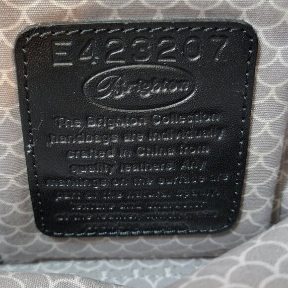 Brighton Floral Canvas Tote Bag • Braided Handles • Magnetic Closure - Picture 4 of 12